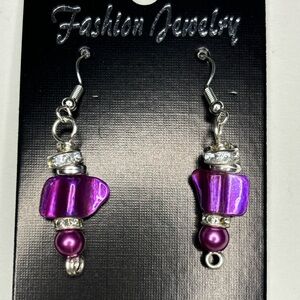 New purple earrings